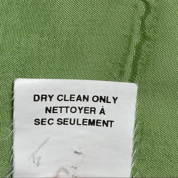 Cleo Petite Blazer Lime Green Woven Lined Dry Clean Women's 2 - Picture 8 of 10